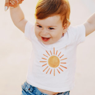 Boho Sun 1. Geburtstag Erste Reise Kleiner Sonnens Baby T-shirt