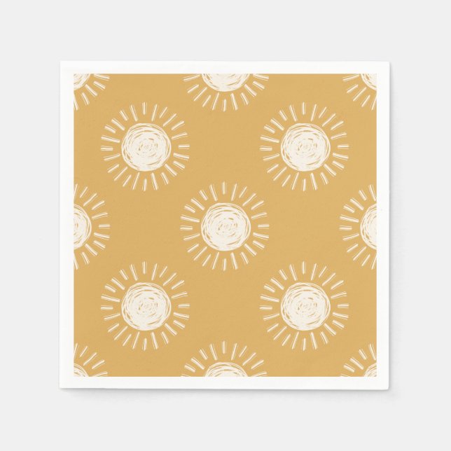 Boho Sun Baby Duschpapier Napkins Serviette (Vorderseite)