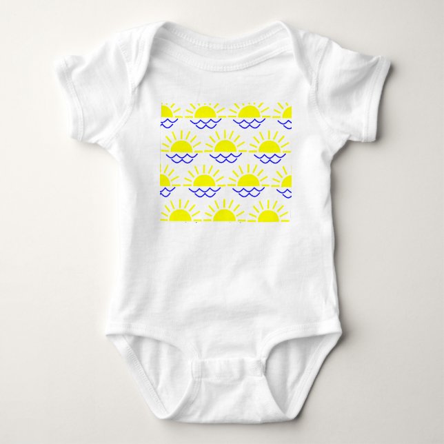 Boho Sun Baby Strampler (Vorderseite)