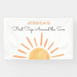 Boho Sun Backdrop Banner Little Sunshine Geburtsta