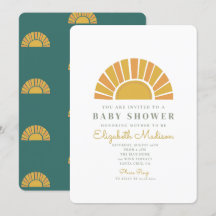 Boho Sun Colorful Baby Dusche