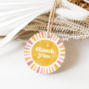 Boho Sun Danke Ihnen für Tags Geschenkanhänger