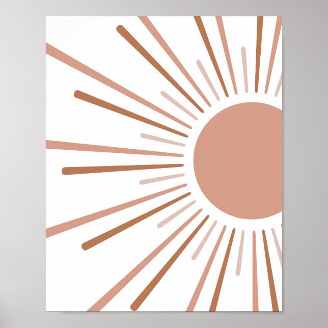 Boho Sun Kids Decor Poster (Vorne)