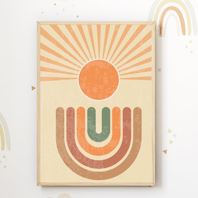 Boho Sun Kinderzimmer Print Kids Room Poster Dekor (Von Creator hochgeladen)