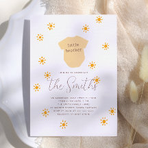 Boho Sun Little Brother Sunshine Baby Dusche