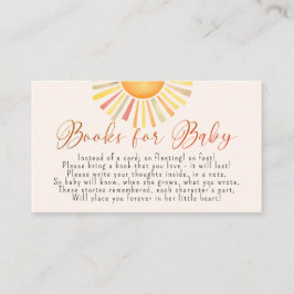 Boho Sun "Little Ray of Sunshine" Bücher für Baby Begleitkarte