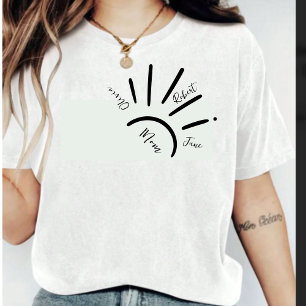 Boho Sun Mama Kind Name Sonnenstrahlen Frauen T-Sh T-Shirt