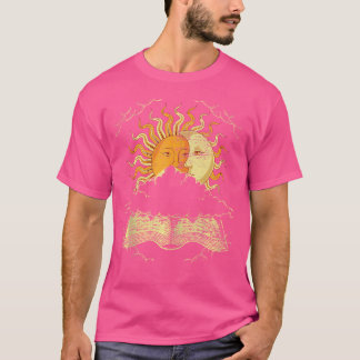 Boho Sun Moon Buch Celestial Bodies Astronomie Ast T-Shirt