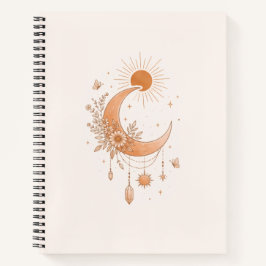 Boho Sun & Moon Deluxe Notebook Notizbuch