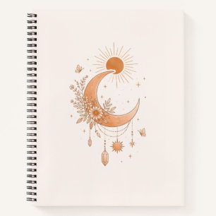 Boho Sun & Moon Deluxe Notizbuch