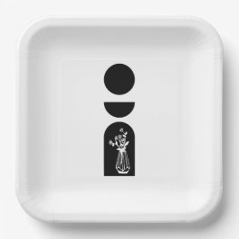 Boho Sun Moon Flower Pot boho bohemian Pappteller