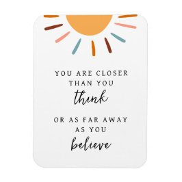Boho Sun Motivierend Mindset-Zitat Magnet