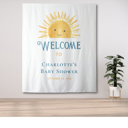Boho Sun Sunshine Baby Shower Willkommen Wandteppich