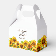 Boho Sunflower Favor Boxen für Hochzeitsfeier Gefa