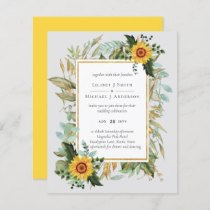 Boho Sunflower Sage Greenerity Wedding