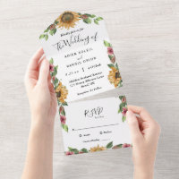 Boho Sunflower Simple UAWG Wedding