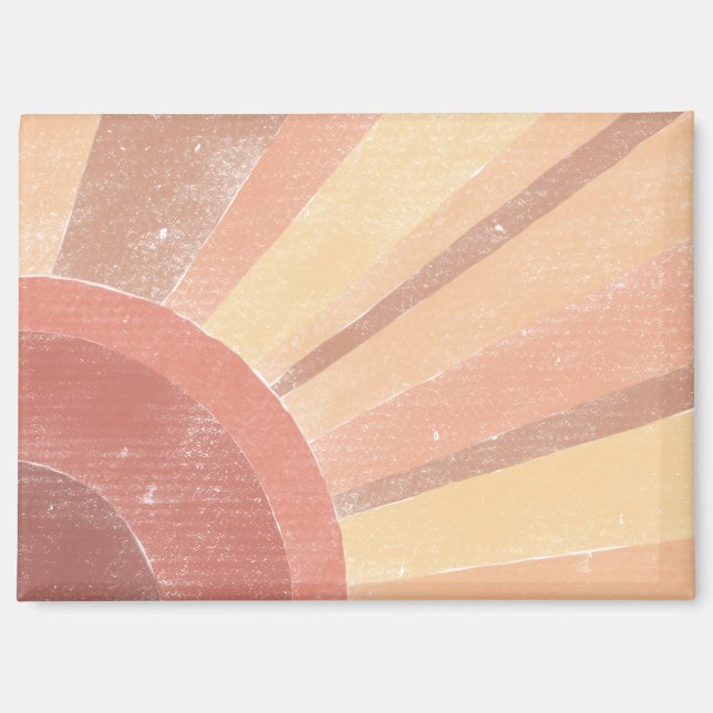 Boho Sunrise Magnet (Vorderseite)