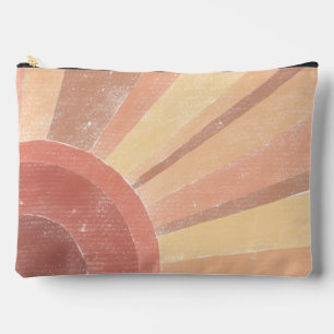 Boho Sunrise Zipper Pouch Zubehörtasche