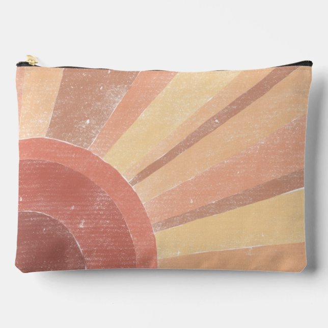 Boho Sunrise Zipper Pouch Zubehörtasche (Vorderseite)