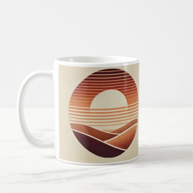 Boho Sunset - Ästhetisch Inspiriertes Design! Kaffeetasse (Links)