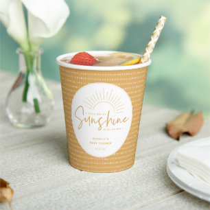 Boho Sunshine Baby Duschpapiertaschen Pappbecher