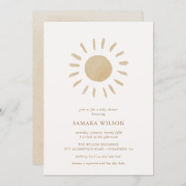 Boho Sunshine Baby Shower Einladung