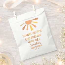 Boho Sunshine Baby Shower Geschenktütchen