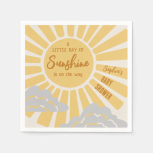 Boho Sunshine Baby Shower Napkins Serviette