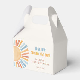 Boho Sunshine Erster Ausflug rund um den Sonnenhun Geschenkschachtel