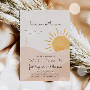 Boho Sunshine kommt hier zur Sun Birthday Party Einladung