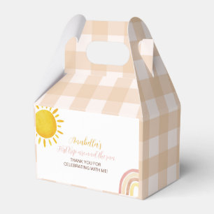 Boho Sunshine Rainbow Favor Box Birthday Party Geschenkschachtel
