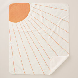 Boho Sunshine Sherpadecke