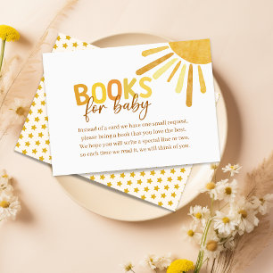 Boho Sunshine Yellow Books for Baby Showroom Begleitkarte