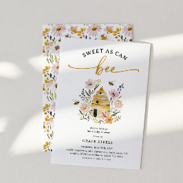 Boho Sweet as Can Bee Baby Shower Einladung