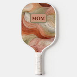 Boho Swirl Pickleball Paddle for Her Rust Sage