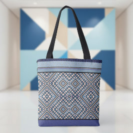 Boho Tan, Black, Blue Tribal Inspiriert
