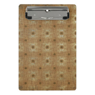 Boho TapestPattern, Light Brown Mini Clipboard Mini Klemmbrett