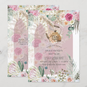 BOHO Tea Party Brautparty Pampas Grass