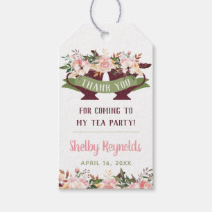 Boho Tea Party Vielen Dank für Ihre Unterstützung  Geschenkanhänger