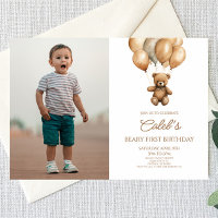 Boho Teddy Bear Beary Erster Geburtstag Party