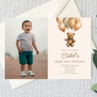 Boho Teddy Bear Beary Erster Geburtstag Party