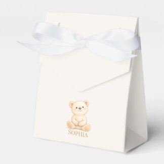 Boho Teddy Bear Gender Neutral Baby Shower Geschenkschachtel