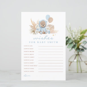 Boho Teddy Bear wünscht sich ein Baby Showspiel