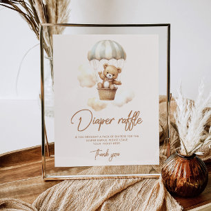 Boho Teddy trägt Windelpreisraffinerie Poster