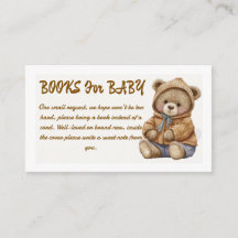Boho-Teddybär-Bücher für Baby-Shower-Einlage
