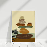 Boho Terracotta Abstrakt Zen Stones Poster<br><div class="desc">Das Boho Terracotta Abstrakte Zen Stones Poster eignet sich hervorragend für böhmische Zuhause.</div>
