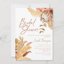 Boho Terracotta Aquarell Brautparty