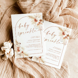 Boho Terracotta Baby Sprinkle Dusche Einladung
