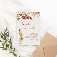 Boho Terracotta Birthday Brunch und Bubbly
