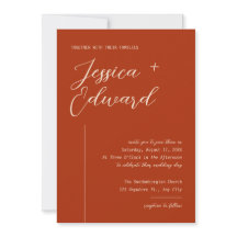 Boho Terracotta Burnt Orange Retro Modernes Elegan